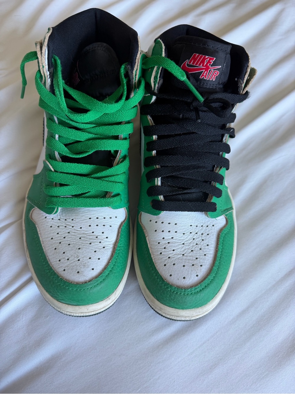 Nike Green & White High Top Sneakers